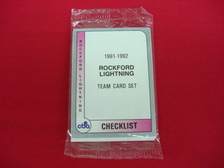 1991-92 Rockford Lightning CBA Trading Cards - Factory Sealed Set