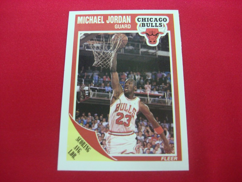 1989-90 Fleer Michael Jordan Scoring Leader Card #21 Bulls