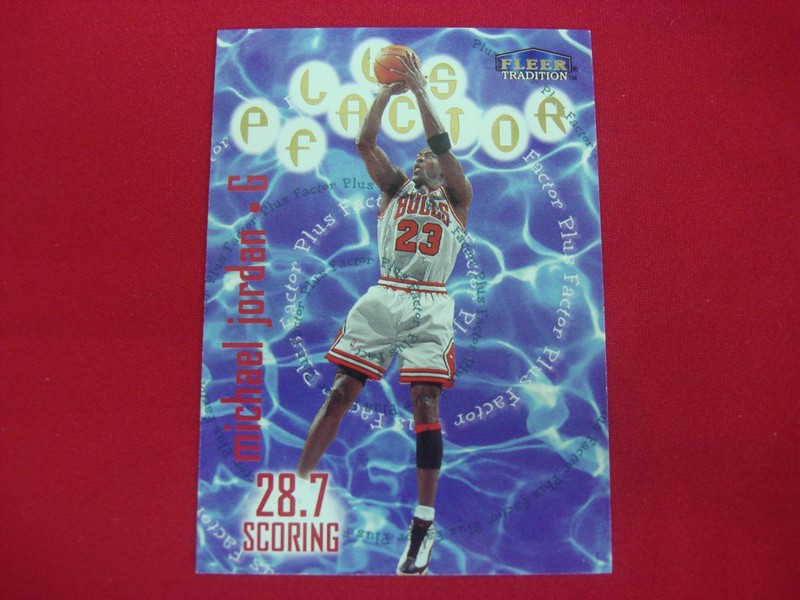 1998-99 Fleer Tradition Plus Factor Michael Jordan #142 Chicago Bulls PSA Graded Card