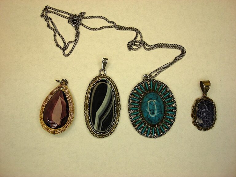 Vintage estate necklace and pendant set of four