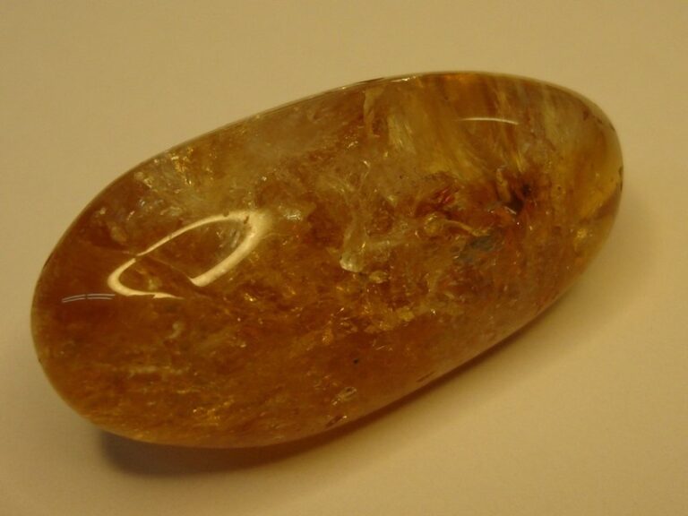 Authentic vintage golden rutilated citrine specimen