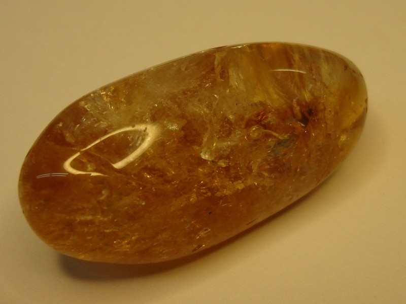 Authentic vintage golden rutilated citrine specimen
