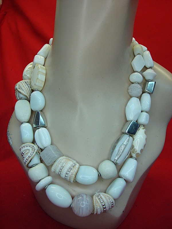 Chico's statement necklace, chunky and bold, adjustable chain 20-24 inches