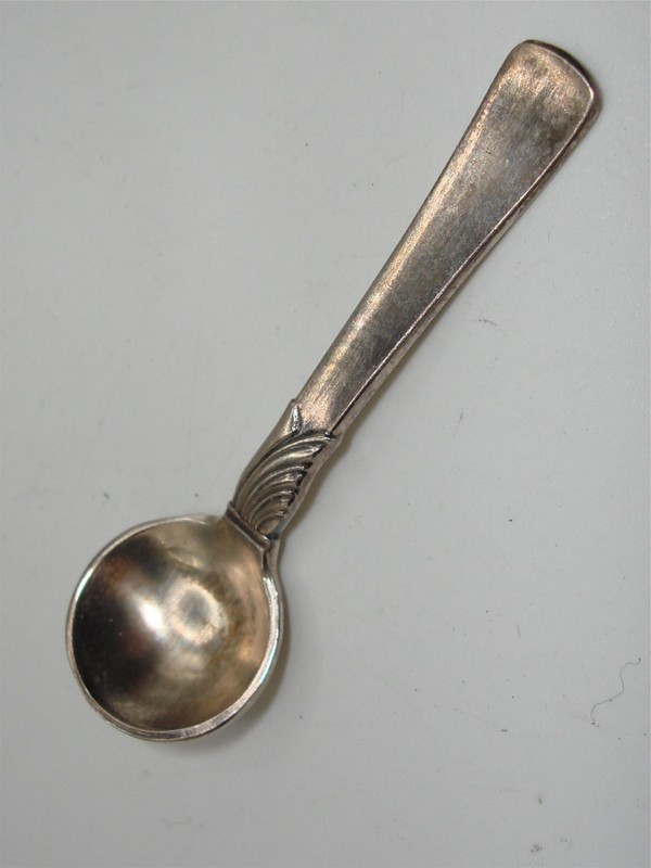 Antique EDRAGSTED Sterling Silver Salt Spoon | Denmark, 925