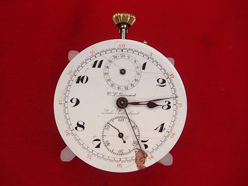 Vintage C.L. Guinand 17 Jewel Pocket Watch