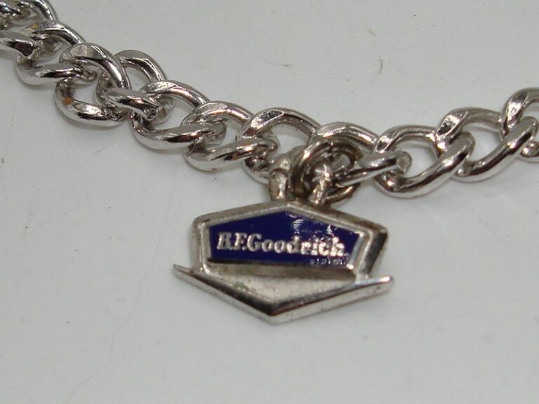 Vintage sterling silver B.F. Goodrich charm bracelet