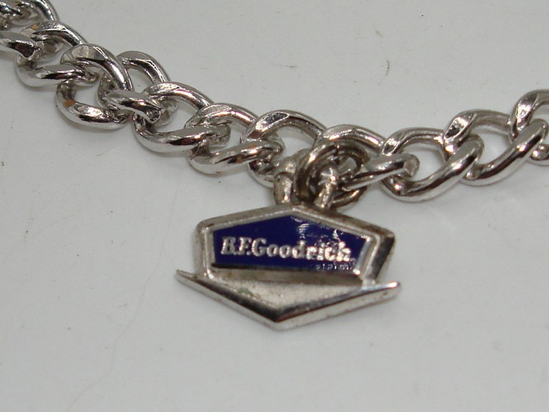 Vintage sterling silver B.F. Goodrich charm bracelet