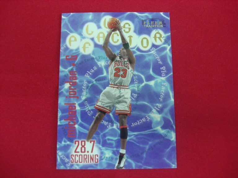 Michael Jordan 1998-99 Fleer Tradition Plus Factor #142 Chicago Bulls Trading Card