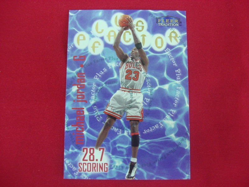 1998-99 Fleer Tradition Plus Factor Michael Jordan #142 Chicago Bulls Card - PSA Graded
