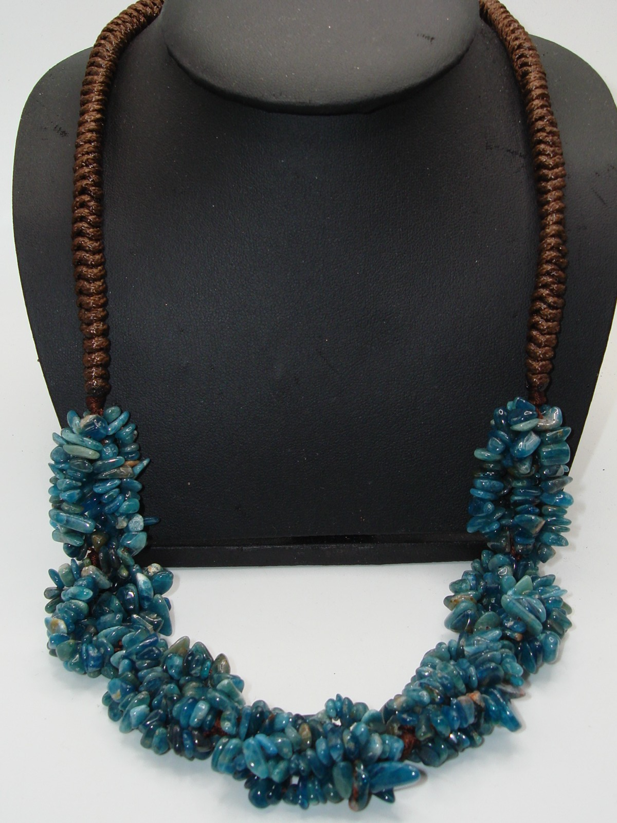 Vintage Sodalite Chip Necklace, Estate Find