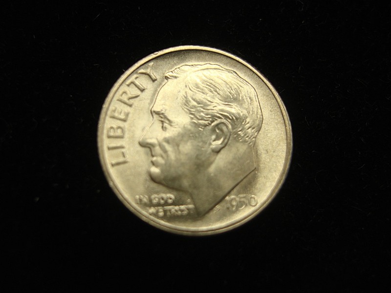 1950-S Roosevelt Dime, High End BU Key Date Coin