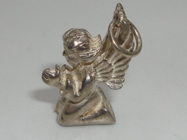 Vintage Sterling Silver Praying Angel Charm