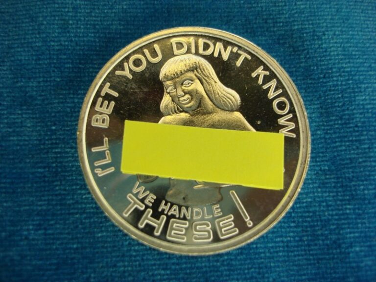 1 oz .999 Fine Silver Round with Unique Risqué Design