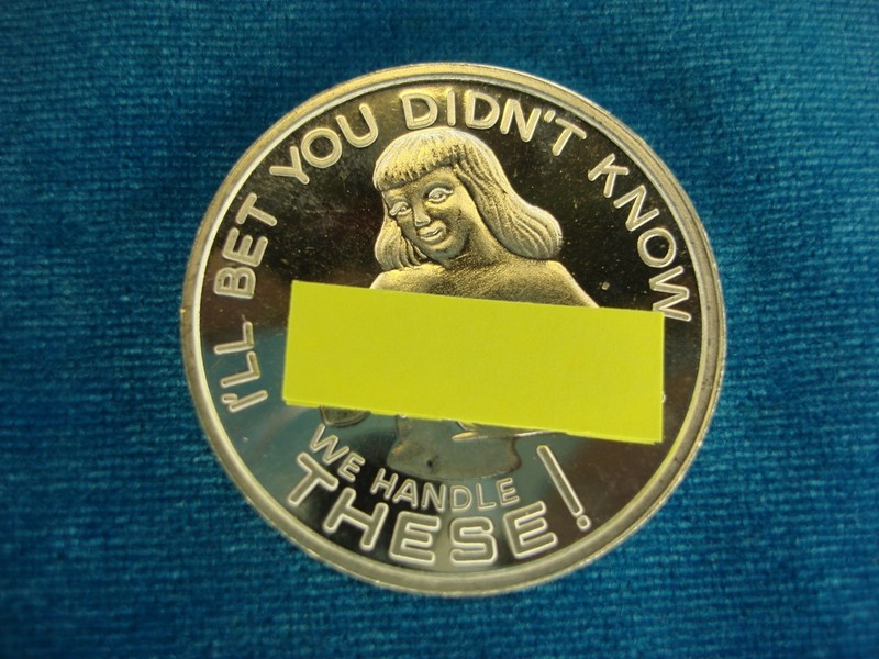 1 oz .999 Fine Silver Round with Unique Risqué Design
