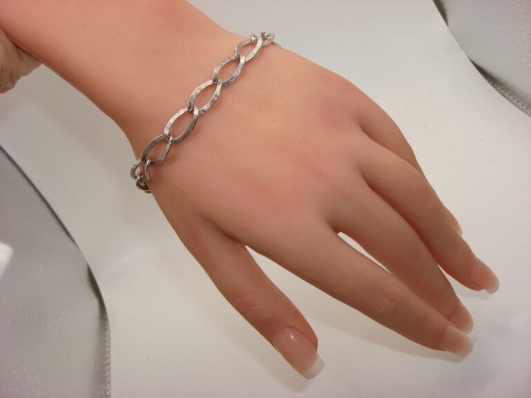 Vintage C.T. Sterling Silver Curb Chain Bracelet