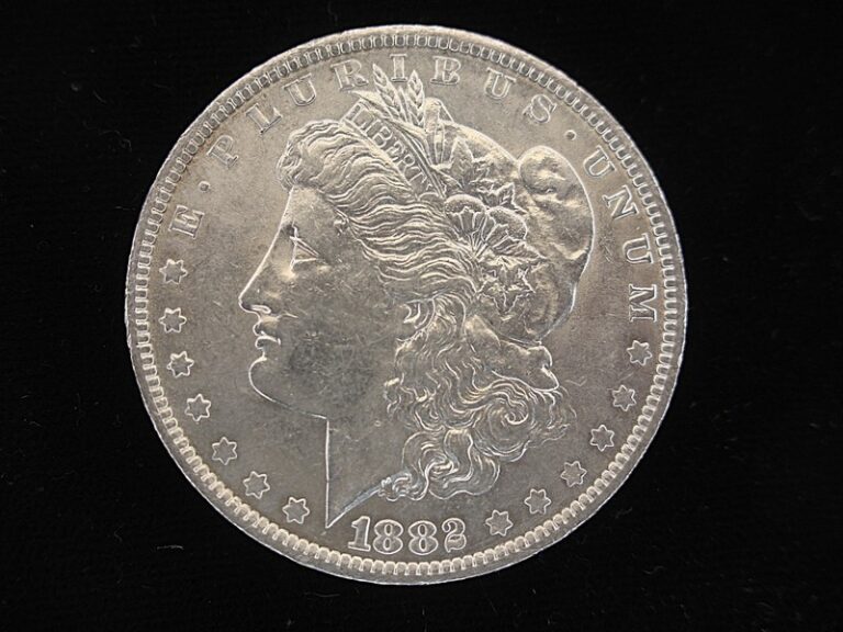 1882 O/S Morgan silver dollar with New Orleans over San Francisco mintmark