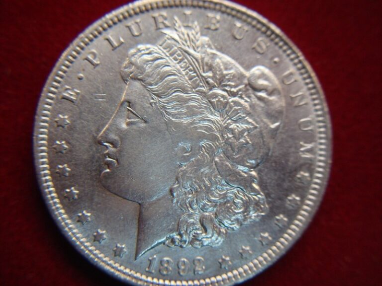 1892 O Morgan Dollar coin with abundant detail