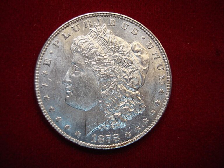 1878-S Morgan Dollar with the rare 7/8 tailfeather variety