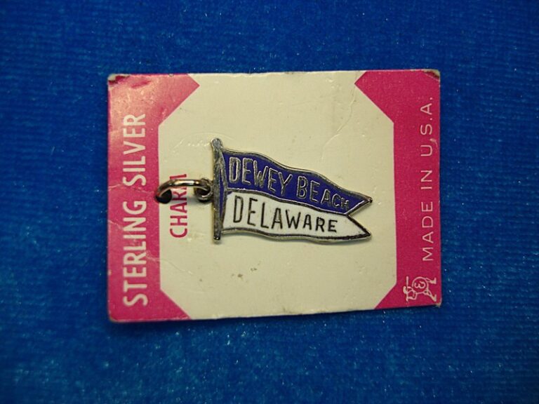 New Sterling Silver Dewey Beach, Delaware Charm