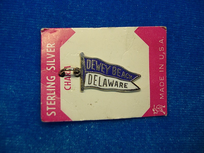 New Sterling Silver Dewey Beach, Delaware Charm