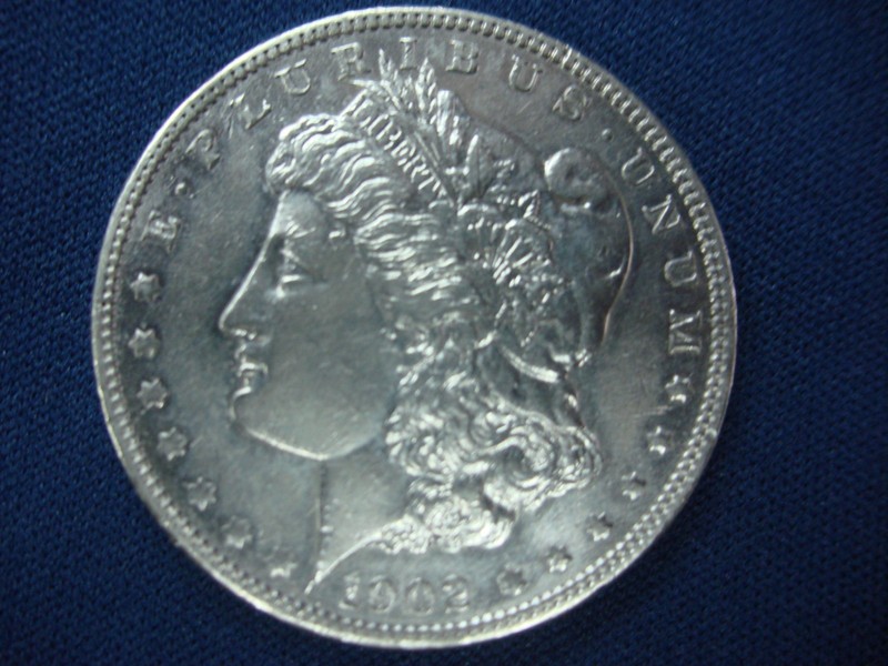 1902 Morgan Dollar with high detail, cleaned