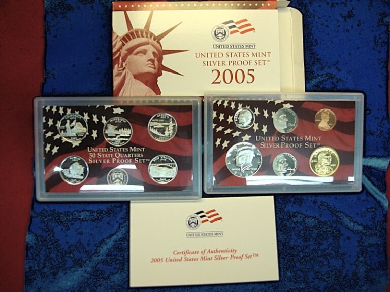 2005 US Silver Proof Set of 11 Coins