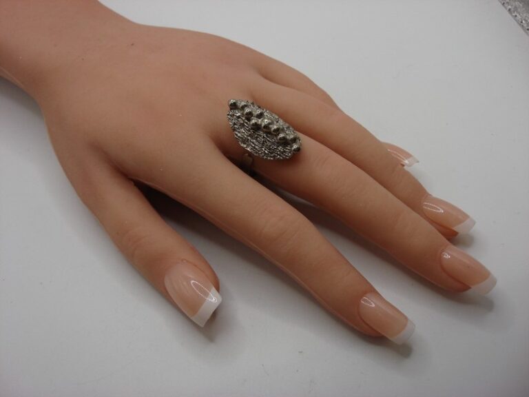 Vintage Austrian Brutalist Silver Ring