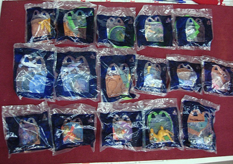 Rare Walt Disney World 50th Anniversary Happy Meal Pin Set - Unopened