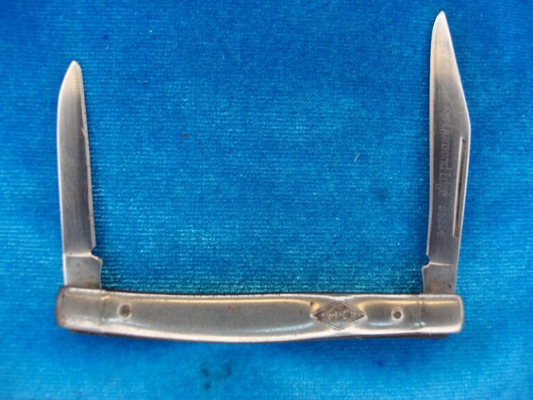 Vintage Imperial Cutlery Diamond Edge pocket knife with two stainless steel blades