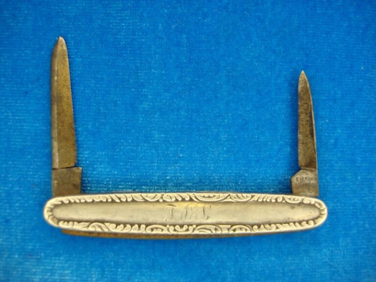 Vintage Empire Knife Co. Sterling Silver Vest Pocket Knife