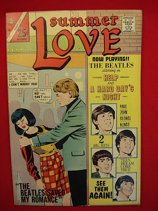 1966 Summer Love #47 Comic Book - The Beatles Saved My Romance