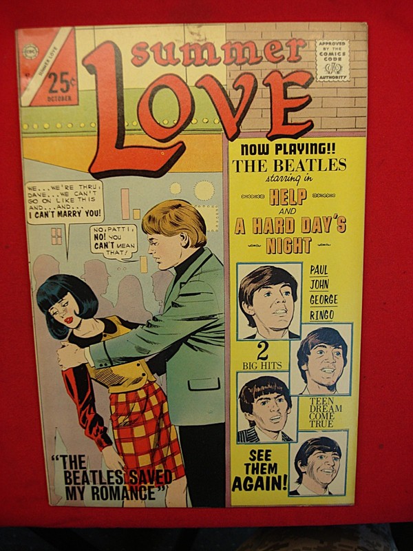 Summer Love Vol. 2 No. 47 comic book featuring The Beatles, October 1966