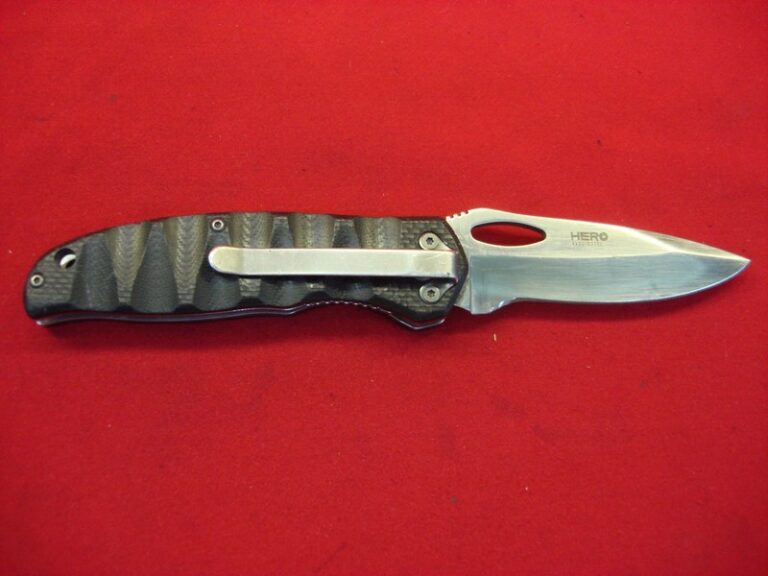 Kizlyar Supreme Hero Lockblade Pocket Knife, discontinued model with 440C steel blade and G10 handle