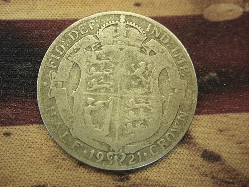 1921 King George V Great Britain Half Crown