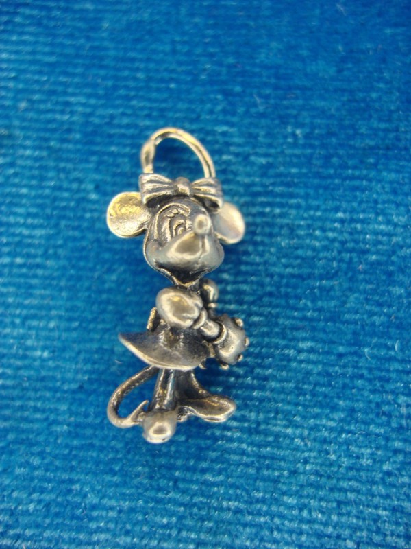 Vintage Sterling Silver Minnie Mouse Charm