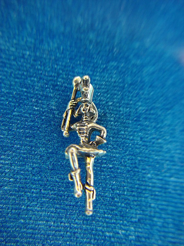 Vintage sterling silver majorette charm by Beau Sterling