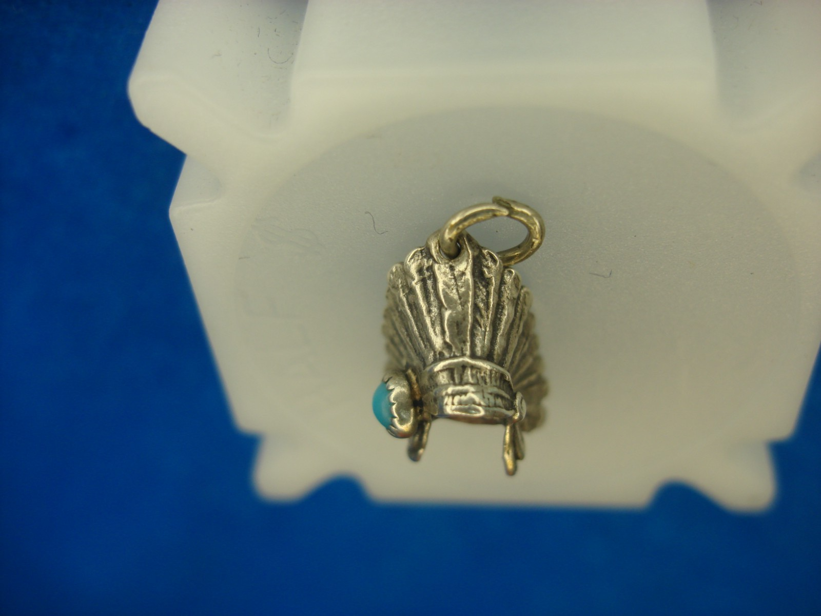 Vintage Sterling Silver Native American Chief Headdress Charm