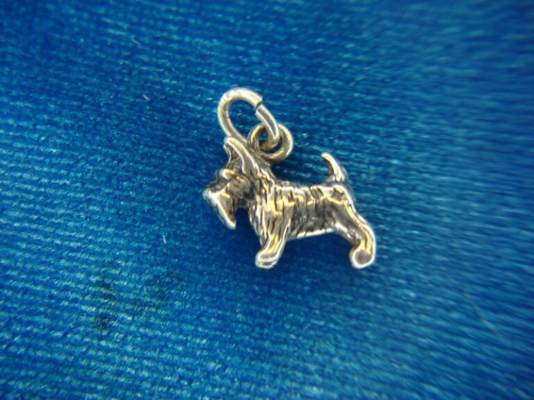 Sterling silver Scottie dog charm
