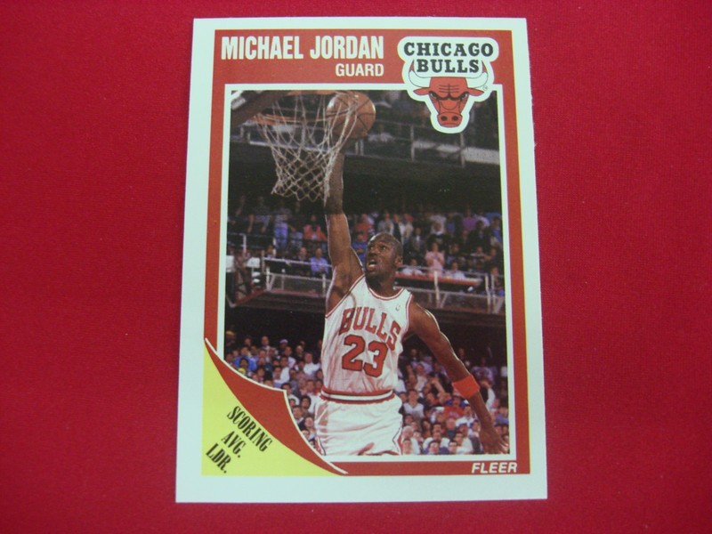1989-90 Fleer Michael Jordan Scoring Average Leader Subset Card #21