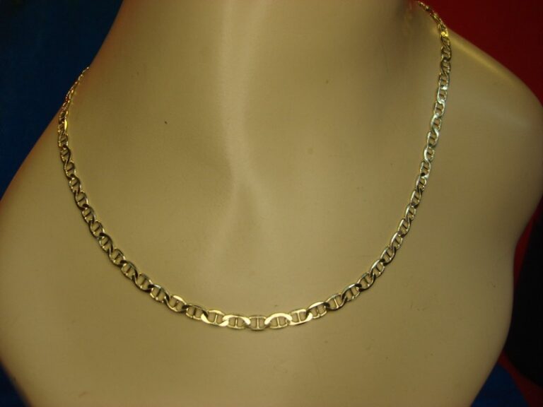 Gold Vermeil Sterling Silver Anchor Link Necklace