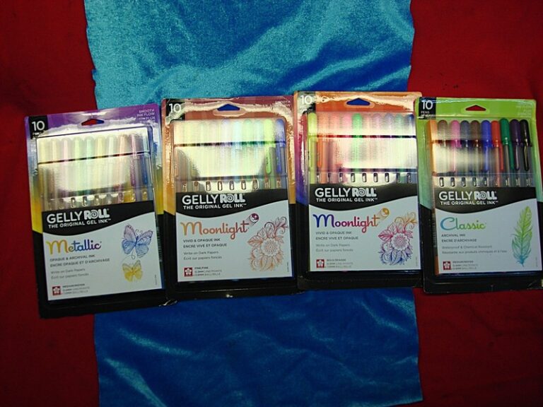 4 Pack Gel Pens Variety Set - 10 Pens Each