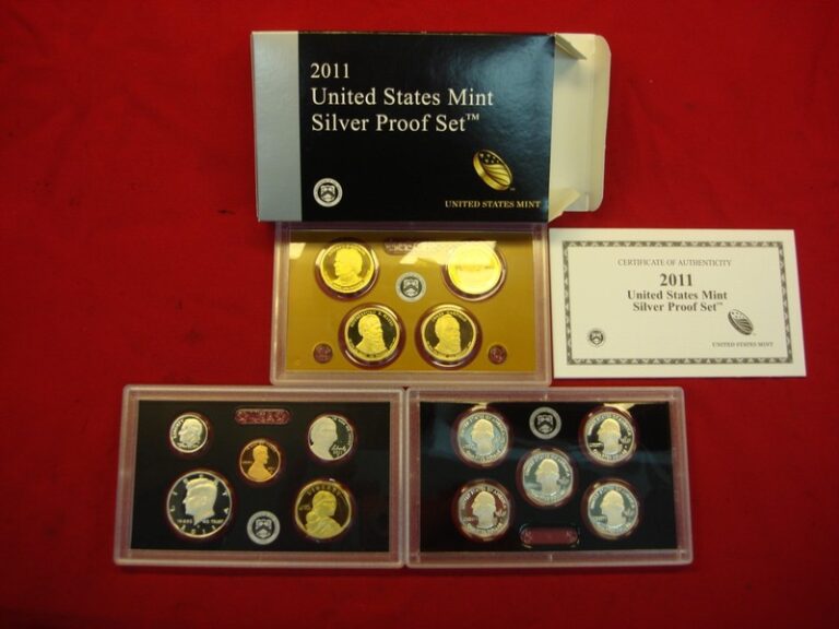 2011 United States Silver Proof Set of 14 coins