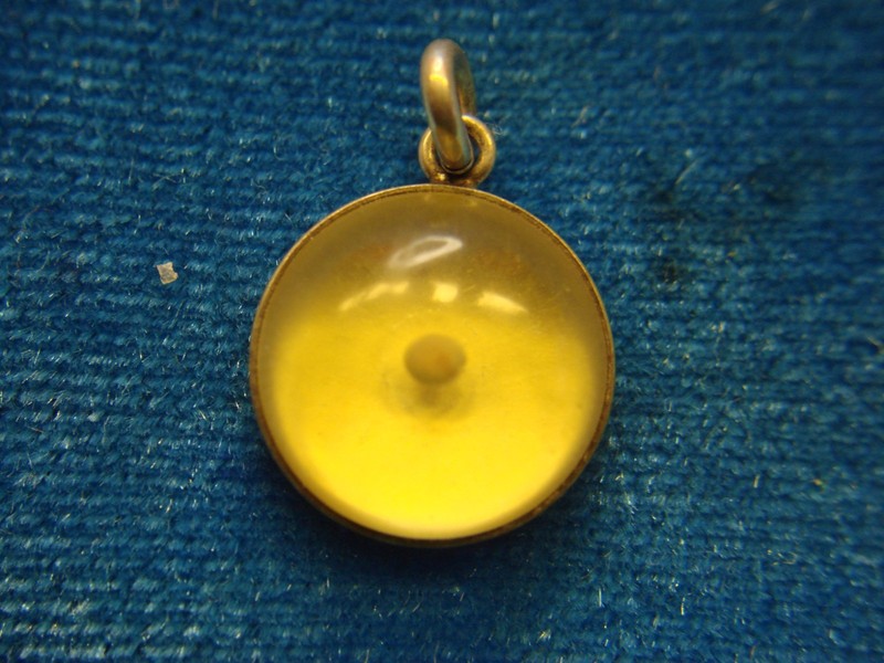 Vintage sterling silver mustard seed charm with Matthew 17:20 Bible verse