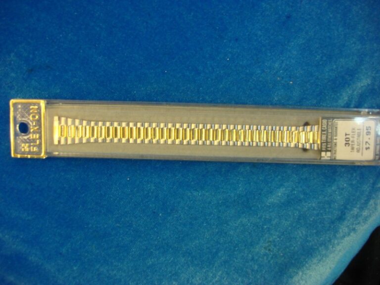 Vintage Kreisler Flex-On Stainless Steel Watch Band - Silver & Gold Tone (10-14mm)