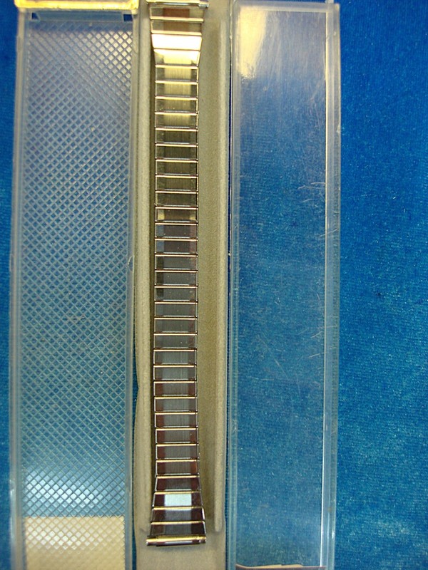 Vintage Kreisler Flex-On Gold Tone Stainless Steel Watch Band - NOS