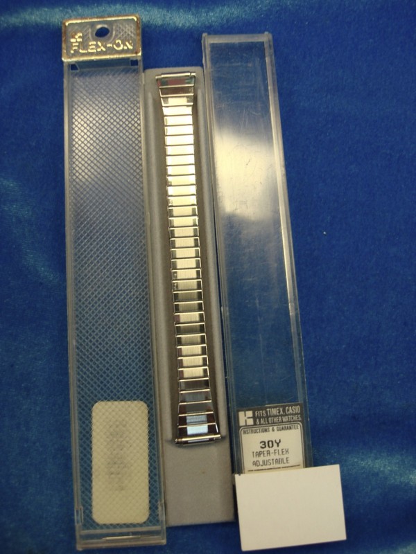 Vintage Kreisler Flex-On Watch Band in Silver Tone Stainless Steel