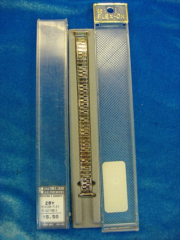 Vintage Kreisler Flex-On Gold Tone Stainless Steel Watch Band