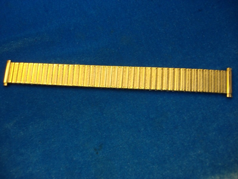 Vintage JB Champion Gold Tone Stainless Stretch Watch Band