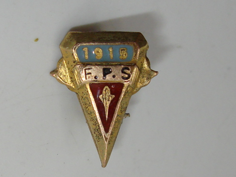 Antique 1915 Federal Protective Services Enamel Lapel Pin