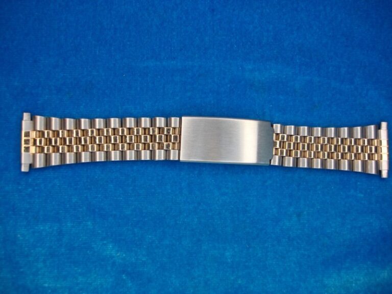 Vintage Kreisler 2-Tone Stainless Steel Watch Band - NOS